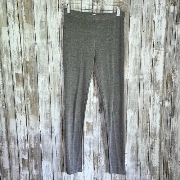 Umgee Gray Striped Leggings - Picture 1 of 4
